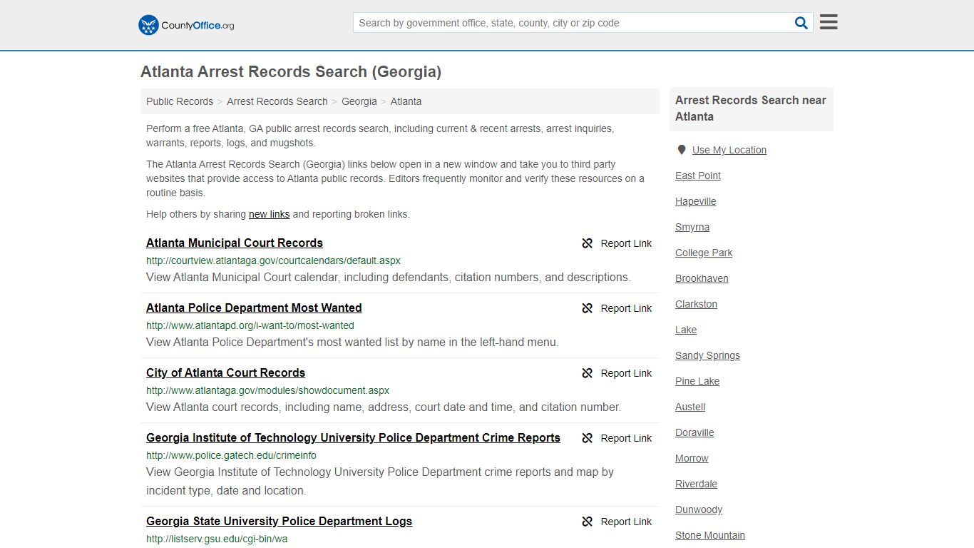 Arrest Records Search - Atlanta, GA (Arrests & Mugshots)